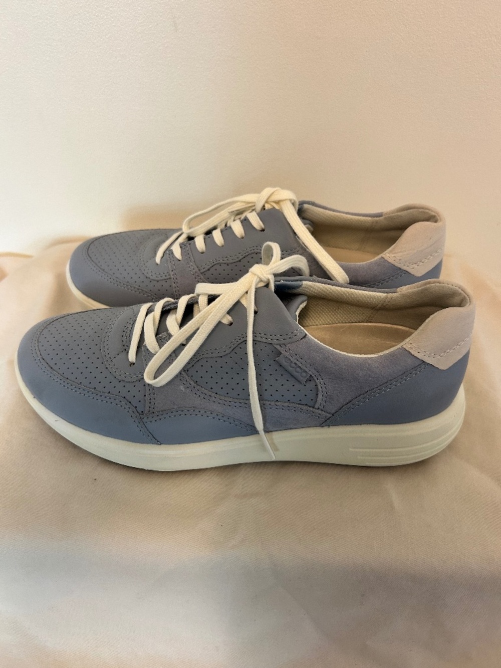 ECCO Biom C Trail Blue Nubuck Leather Outdoor Sneakers Women's Size 7 EU 38